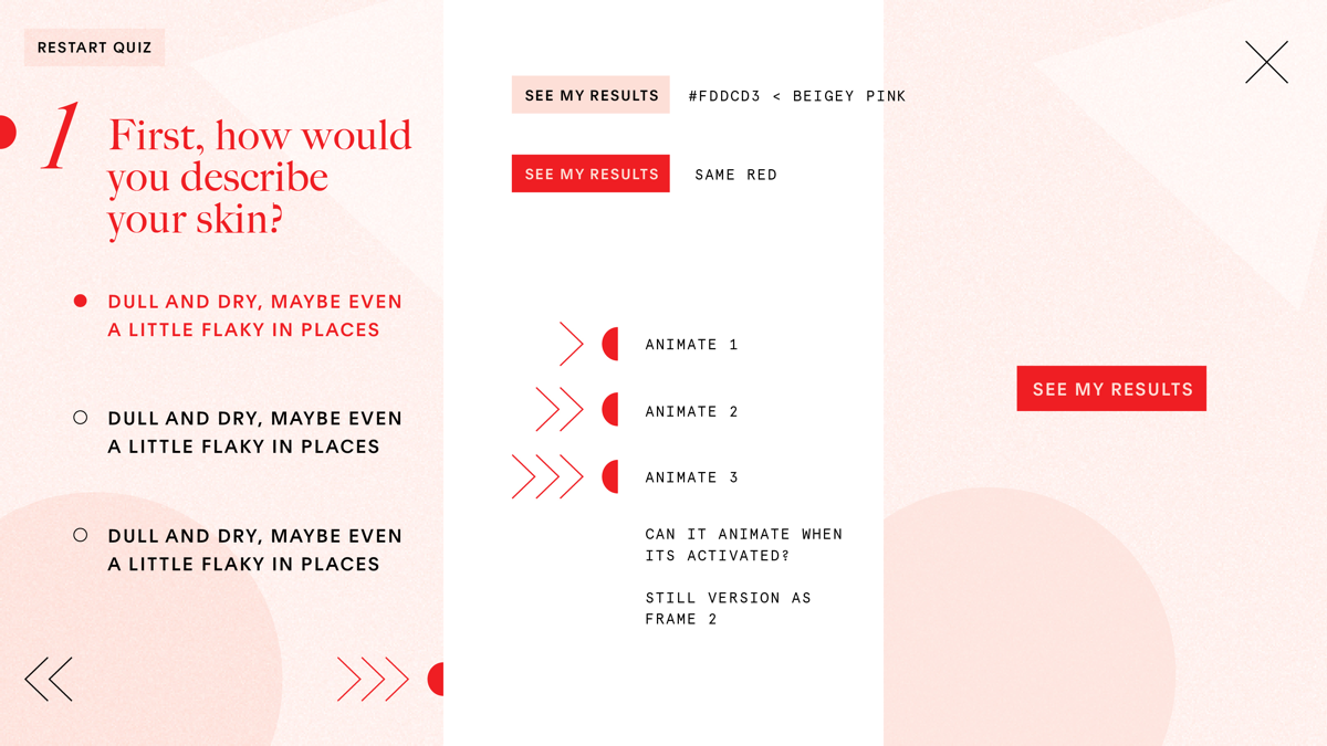 Personalized scents quiz